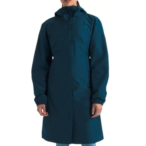 Women's North Face Daybreak Rain Parka, XL, Midnight Petrol - New without tags - Picture 1 of 5